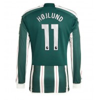 Camisa de Futebol Manchester United Rasmus Hojlund #11 Equipamento Secundário 2023-24 Manga Comprida